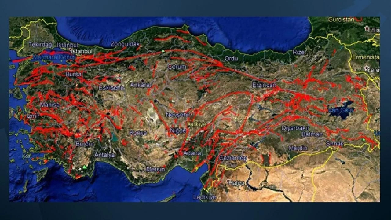 Türkiye diri fay haritası GÜNCEL! Diri fay geçen yüksek riskli il ve ilçeler nerelerdir?