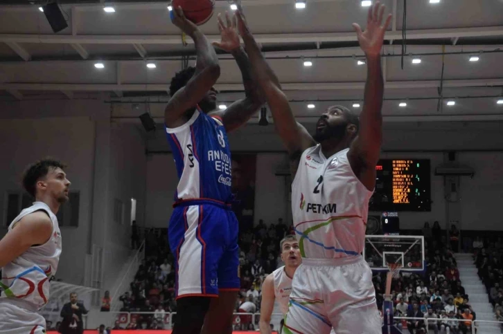 Türkiye Sigorta Basketbol Süper Ligi: Aliağa Petkimspor: 92 - A. Efes: 101
