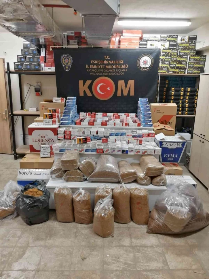 Tütün ve makaron kaçakçılarına polis operasyonu
