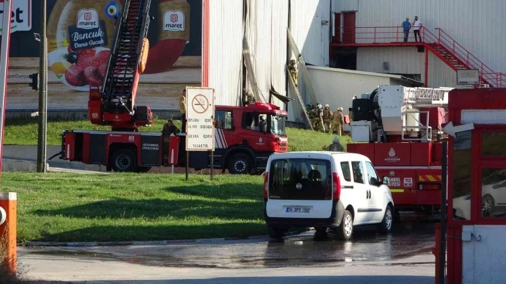 Tuzla’da fabrikanın soğuk hava deposunda yangın
