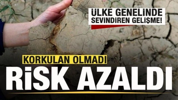 Ülke genelinde sevindiren gelişme! Risk azaldı