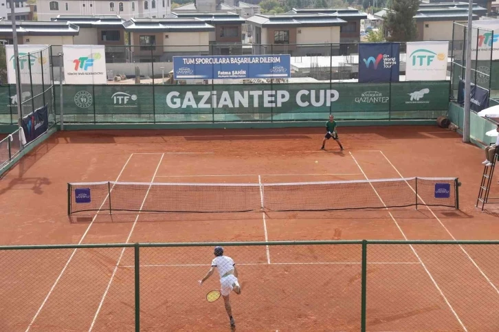Uluslararası Gaziantep Cup tenis turnuvasında heyecan sürüyor
