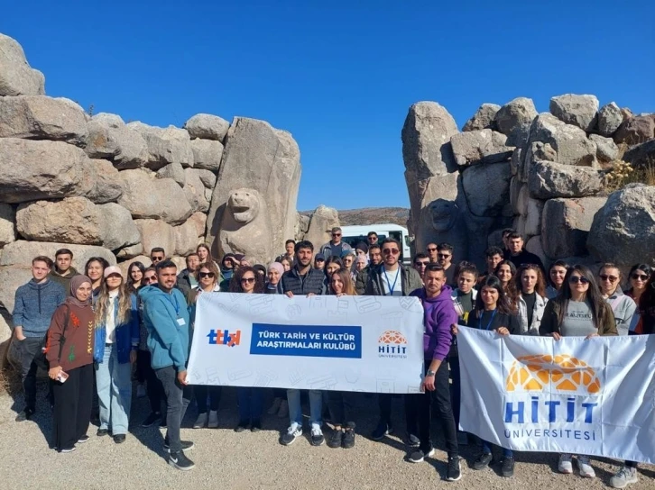 Üniversite öğrencilerinden Hititler’in başkentine yolculuk
