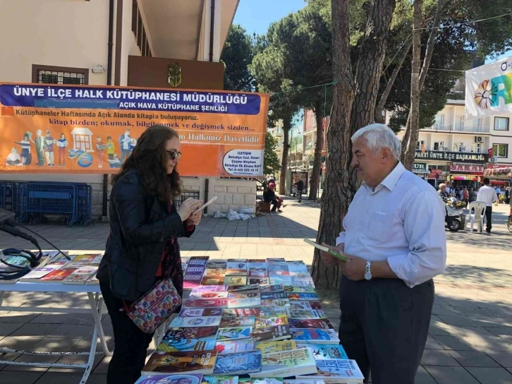 Ünye’de açık hava kütüphane şenliği
