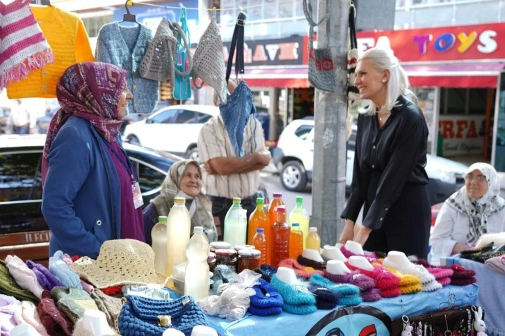 Üretici Kadın Pazarı’nda ele emeği göz nuru ürünler satılıyor
