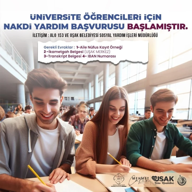 Uşak Belediyesi, Uşak Üniversitesi öğrencilerin yanında
