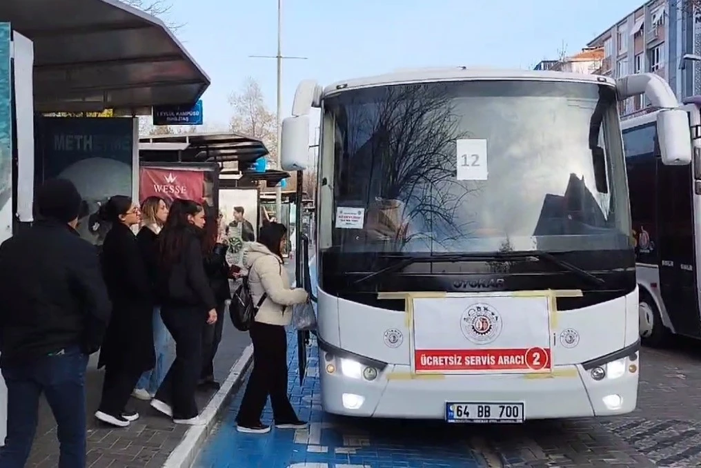 Uşak Belediyesinden ücretsiz servis duyurusu
