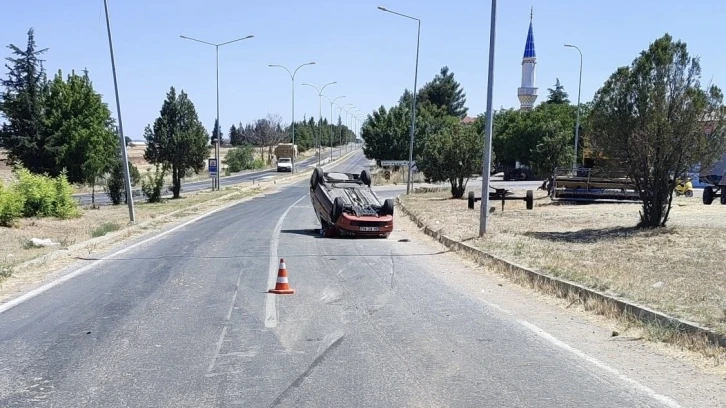Uşak’ta trafik kazası: 3 yaralı
