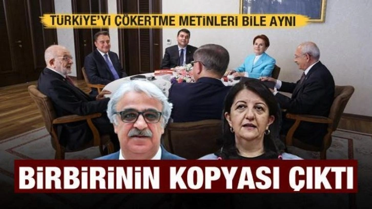 Üst akıl ve piyonlar... HDP ile altılı masanın talepleri birbirinin kopyası çıktı