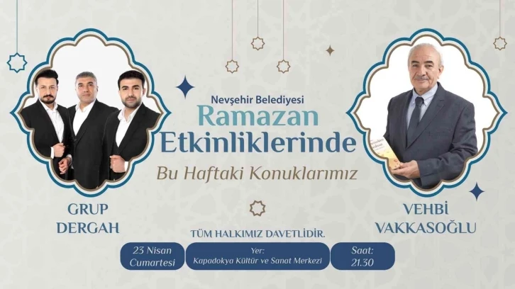 Usta Yazar Vehbi Vakkasoğlu Nevşehir’de  sevenleriyle buluşacak
