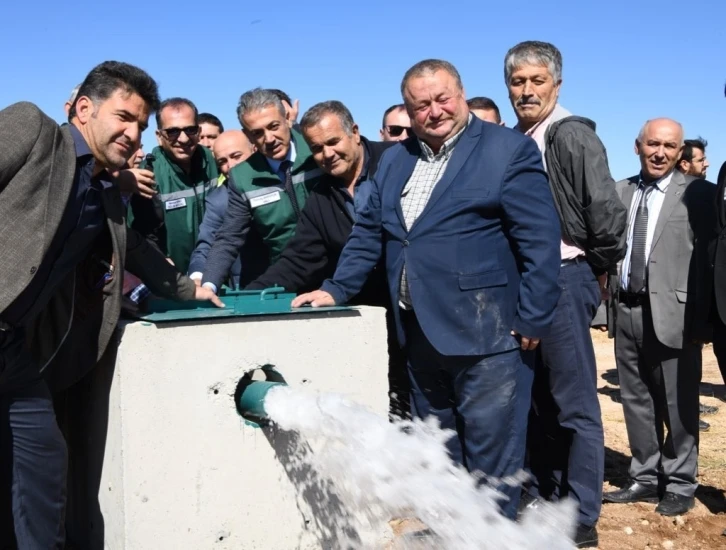 Vali Akkoyun Taşkale Göleti vana açılışına katıldı
