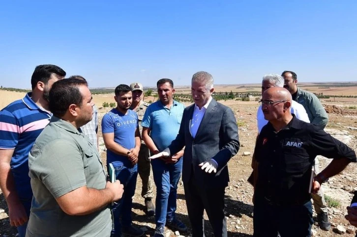 Vali Gül’den Suriye El Bab’ta konut incelemesi.