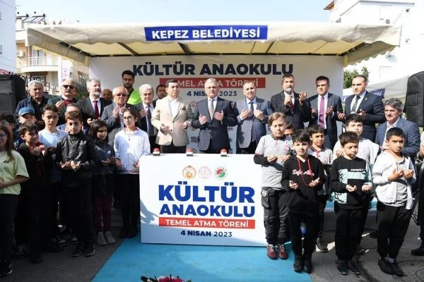 Vali Yazıcı, Kepez'de yapılacak anaokulunun temelini attı