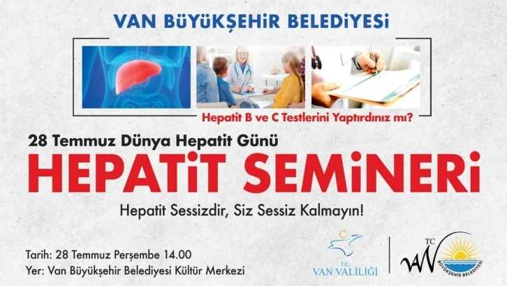 Van’da ‘Dünya Hepatit Günü’ konulu seminer
