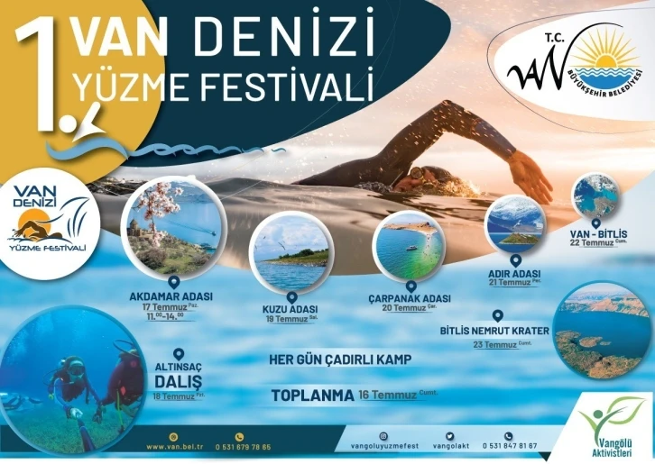 Van Denizi Yüzme Festivali hazırlığı
