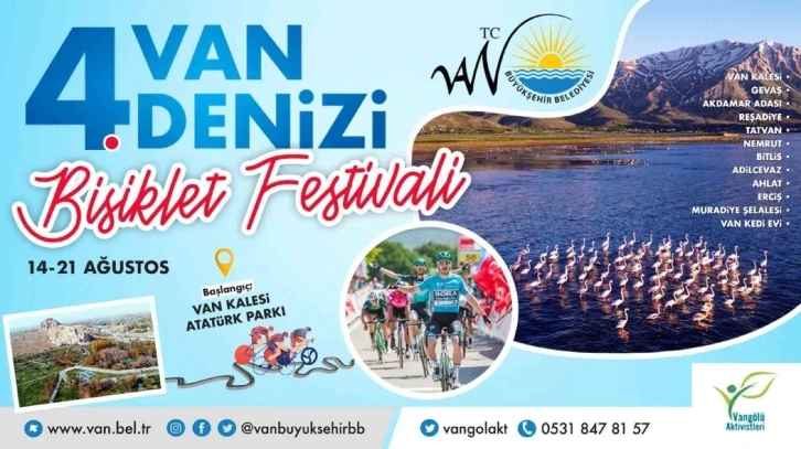 Van Gölü için 500 kilometre pedal çevirecekler
