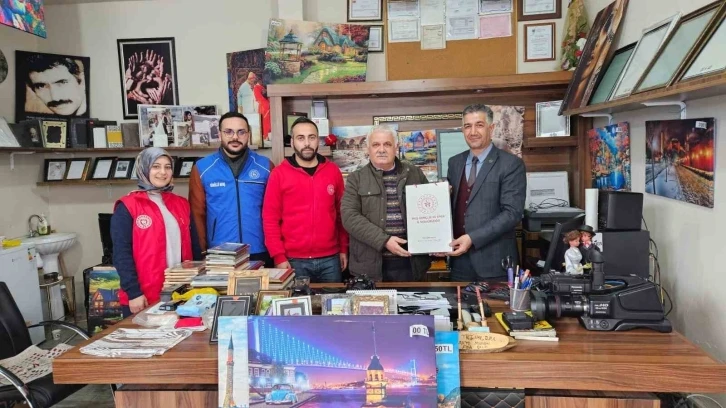 Varto Gençlik ve Spor Müdürü Aktaş’tan İHA muhabirine ziyaret
