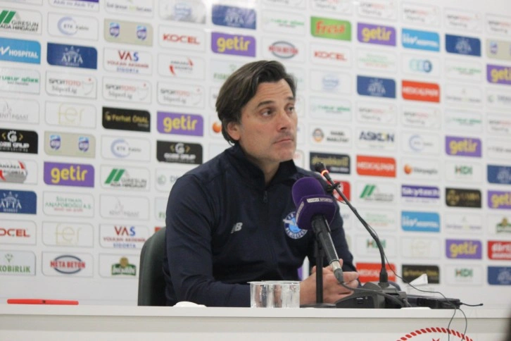 Vincenzo Montella: 'Kendi performansımızdan uzak bir çizgi çizdik'