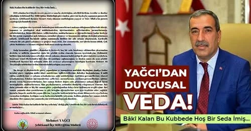 Yağcı’dan duygusal veda  