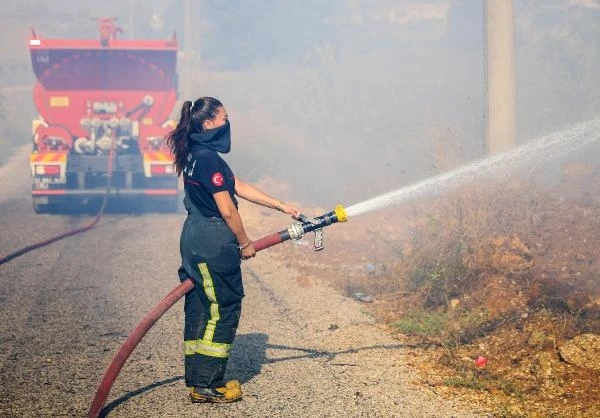 Yangında sera ve tarım arazileri zarar gördü 