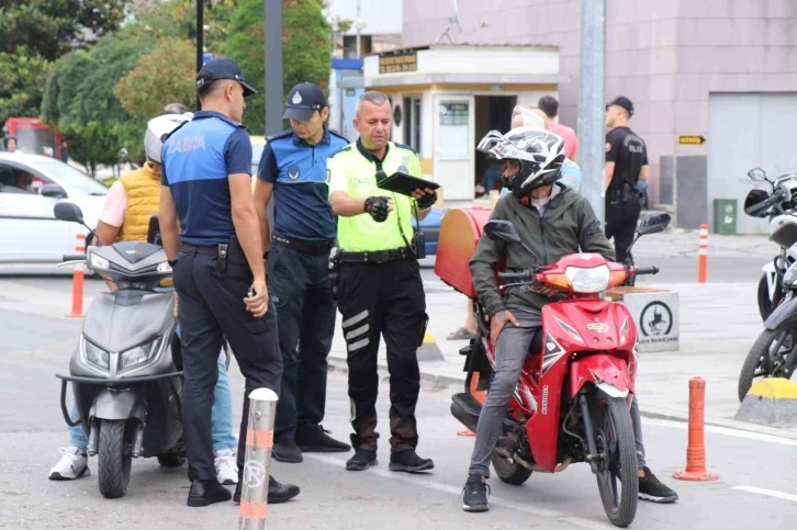 Yaya yoluna giren motosikletlere geçiş yok
