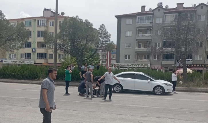 Yayaya çarpan motosiklet sürücüsü olay yerinden kaçtı
