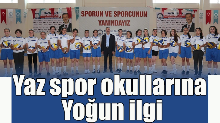 Yaz spor okullarına yoğun ilgi