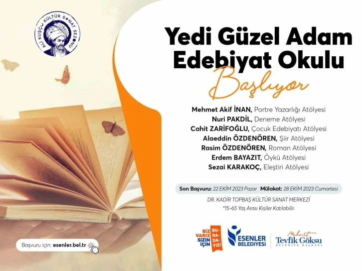 ’Yedi Güzel’ edebiyat okulu 2’nci kez başlıyor
