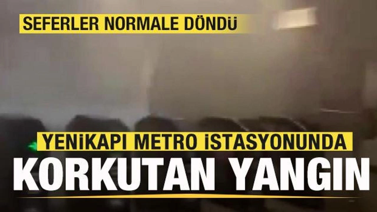 Yenikapı metro istasyonunda seferler normale döndü