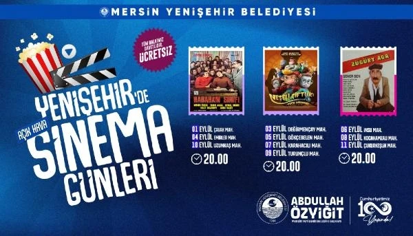 Yenişehir Belediyesi kırsal mahallelere açık hava sineması kuruyor