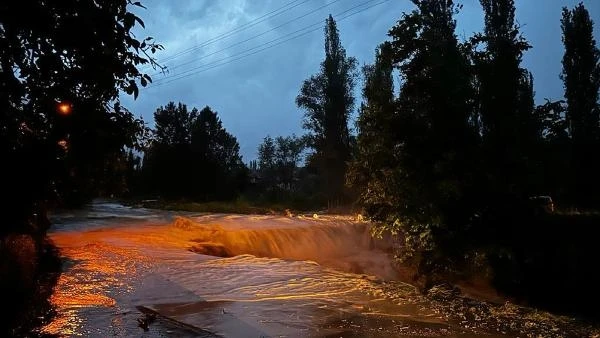 Yeşilova'da yağış tarım alanlarına zarar verdi