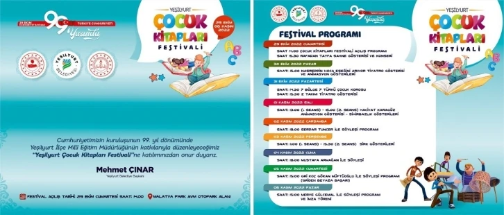 Yeşilyurt’ta, Çocuk Kitapları Festivali
