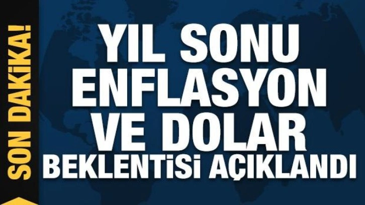 Yıl sonu enflasyon beklentisi yüzde 70,60, dolar beklentisi 19,65 TL