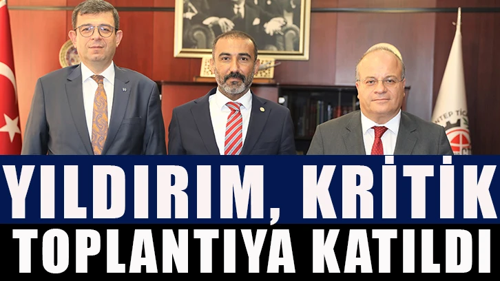 Yıldırım, kritik toplantıya katıldı