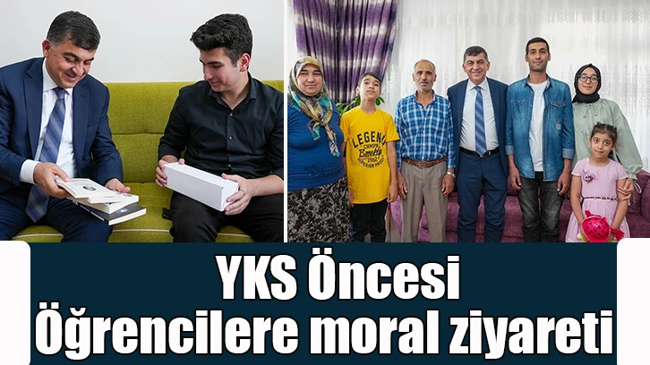 YKS öncesi öğrencilere moral ziyareti