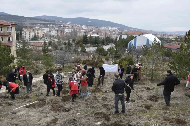 Yozgat’ta 300 fidan, depremde hayatını kaybeden kadınlar anısına toprakla buluştu
