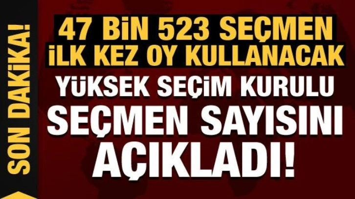 YSK Başkanı Yener, yurt içi veseçmen sayısını açıkladı!