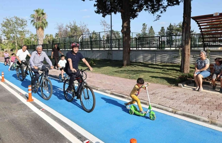 Yüreğir’in ilk bisiklet yolu açıldı
