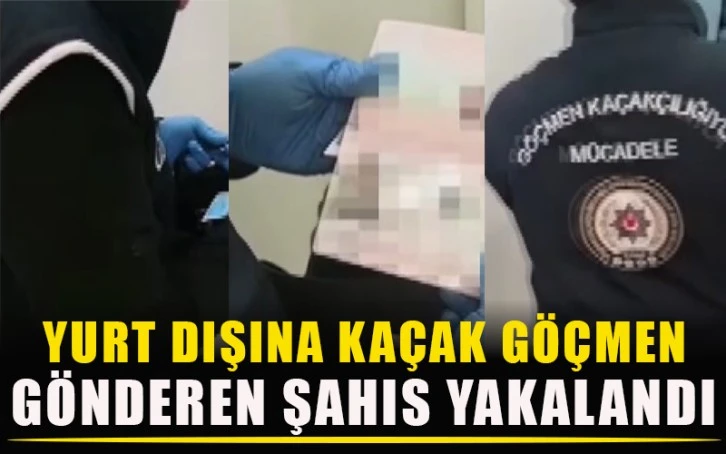 Yurt dışına kaçak göçmen gönderen şahıs yakalandı