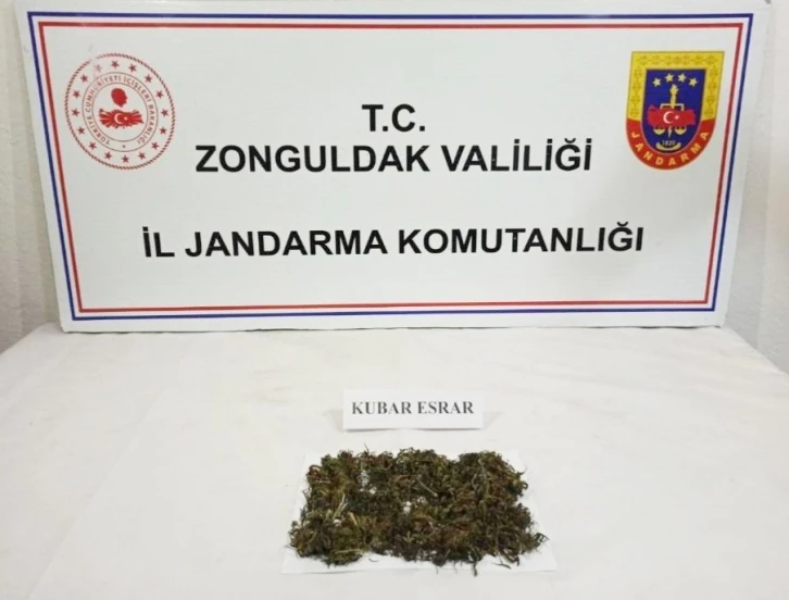 Zonguldak Jandarma’dan uyuşturucu operasyonu
