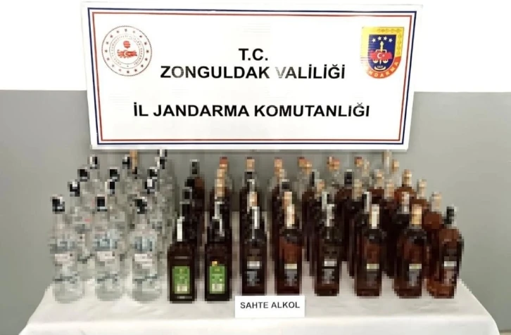 Zonguldak’ta 44 litre sahte alkol ele geçirildi: 2 gözaltı
