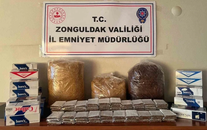 Zonguldak’ta 7 bin 860 adet doldurulmuş makaron ele geçirildi
