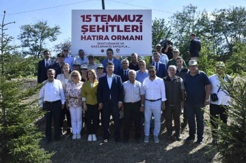 15 Temmuz şehitleri anısına dikilen 251 fidan ve ağaca bakım yapıldı
