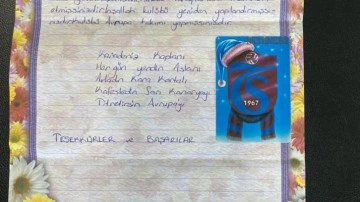 2002'de yazılan mektup Trabzonspor'a teslim edildi