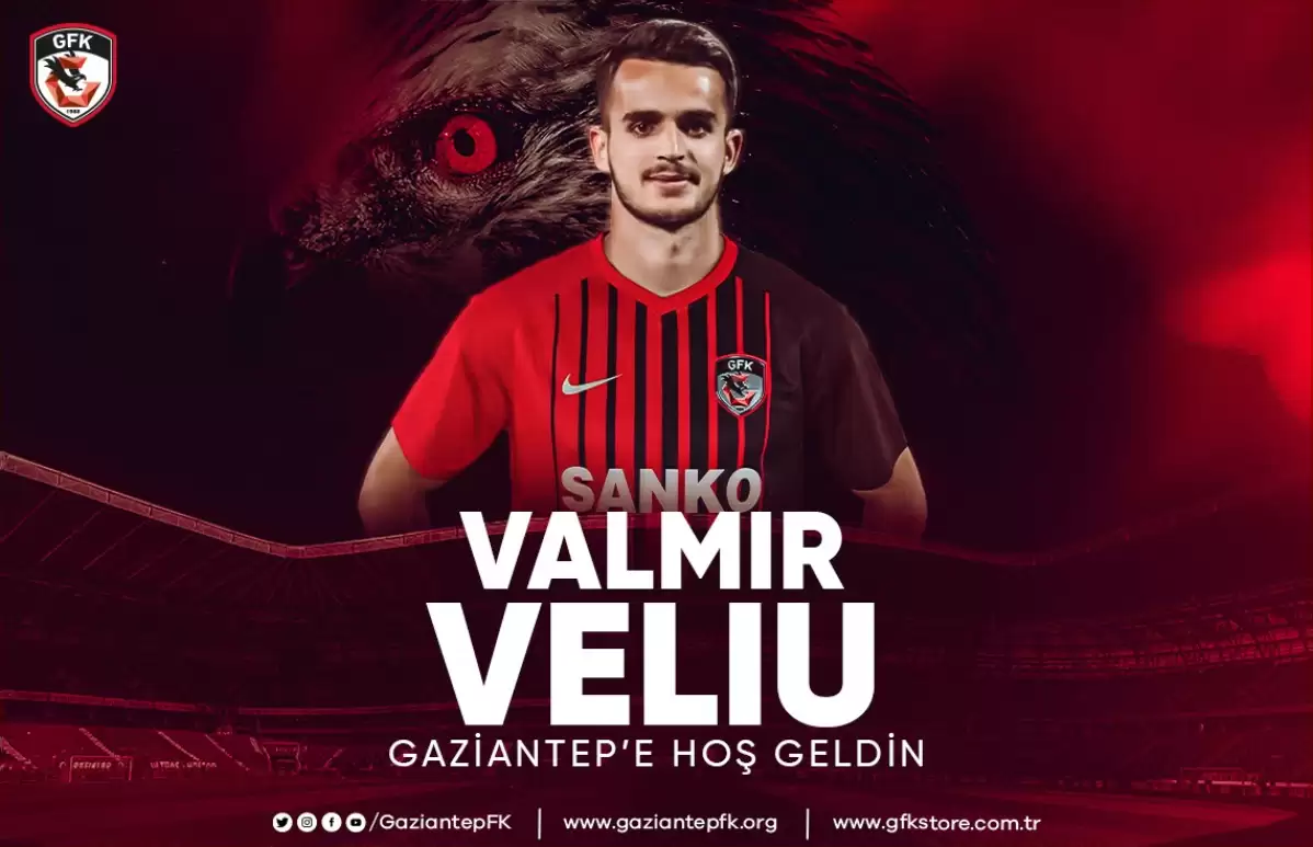 22 yaşındaki Kosovalı Valmir Veliu, Gaziantep FK'da
