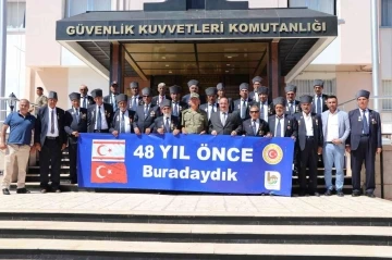 48 yıl sonra savaştıkları toprakları gören gaziler Kıbrıs Cumhurbaşkanı ile görüştü
