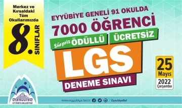 7 bin öğrenci ödüllü LGS deneme sınavında ter dökecek
