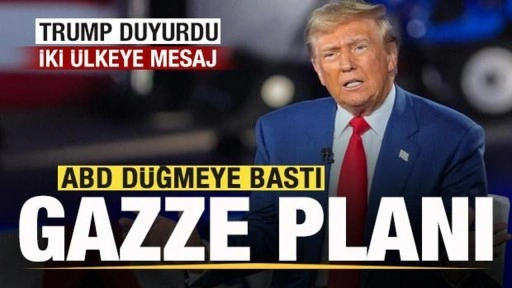 ABD'nin Gazze planı! Trump duyurdu! İki ülkeye mesaj