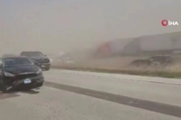 ABD’deki kum fırtınasında 40’dan fazla araç birbirine girdi: 30 yaralı