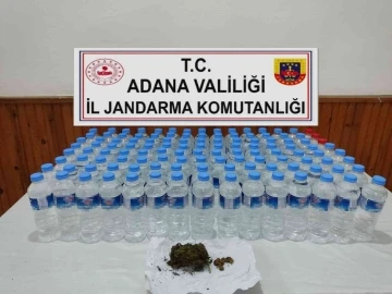 Adana’da 60 litre sahte içki ele geçirildi
